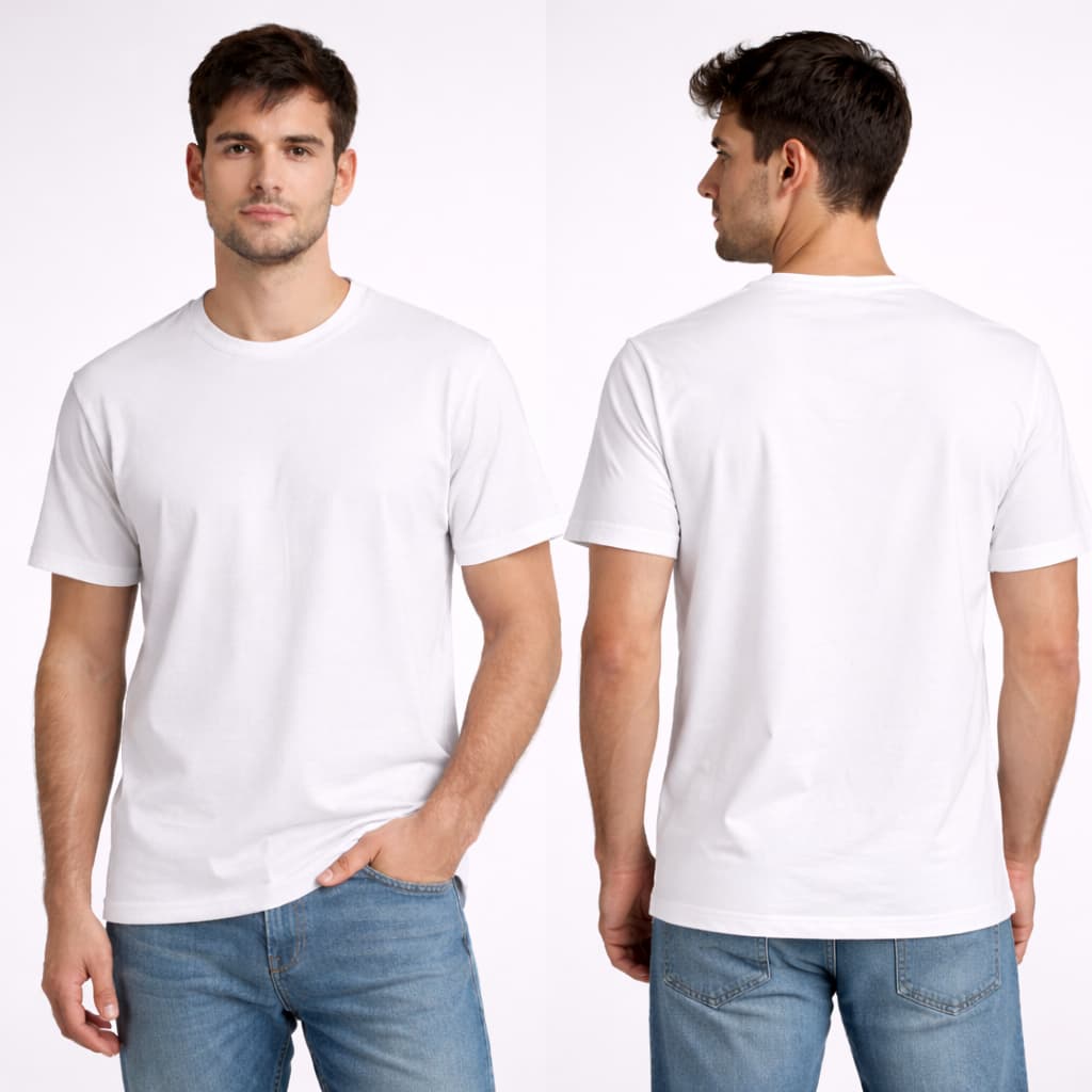 Camiseta Masculina Lisa 100% Algodão Premium
