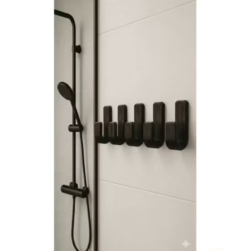 Kit Suporte adesivo suporte sem furo para cozinha banheiro e quarto Toalha de Rosto Banho