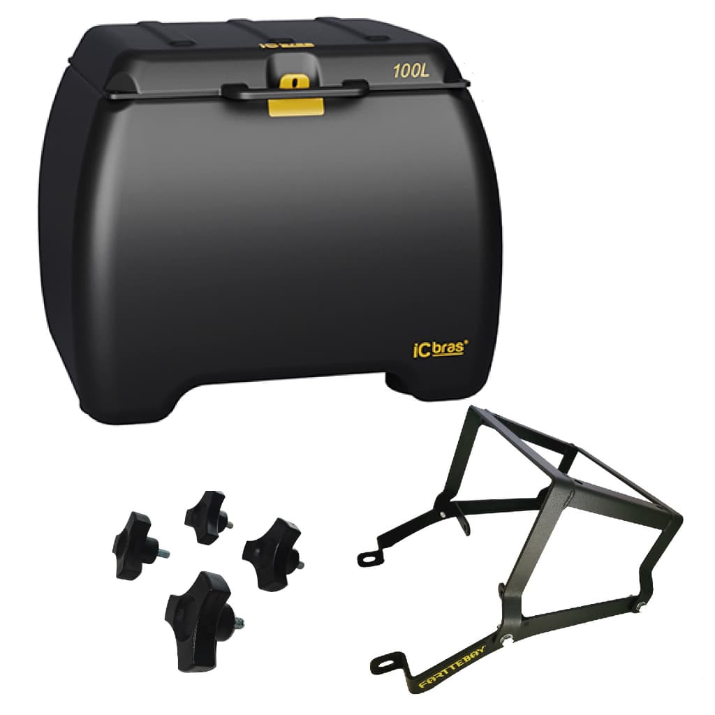 Bau Bauleto Caixa Motoboy 100 Litros Pop + Suporte Pop 110 2016 Até 2026
