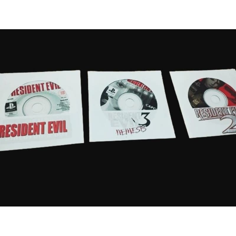 Kit Resident Evil Trilogia 1,2,3 Ps1 | Mídia Física Para Ps1