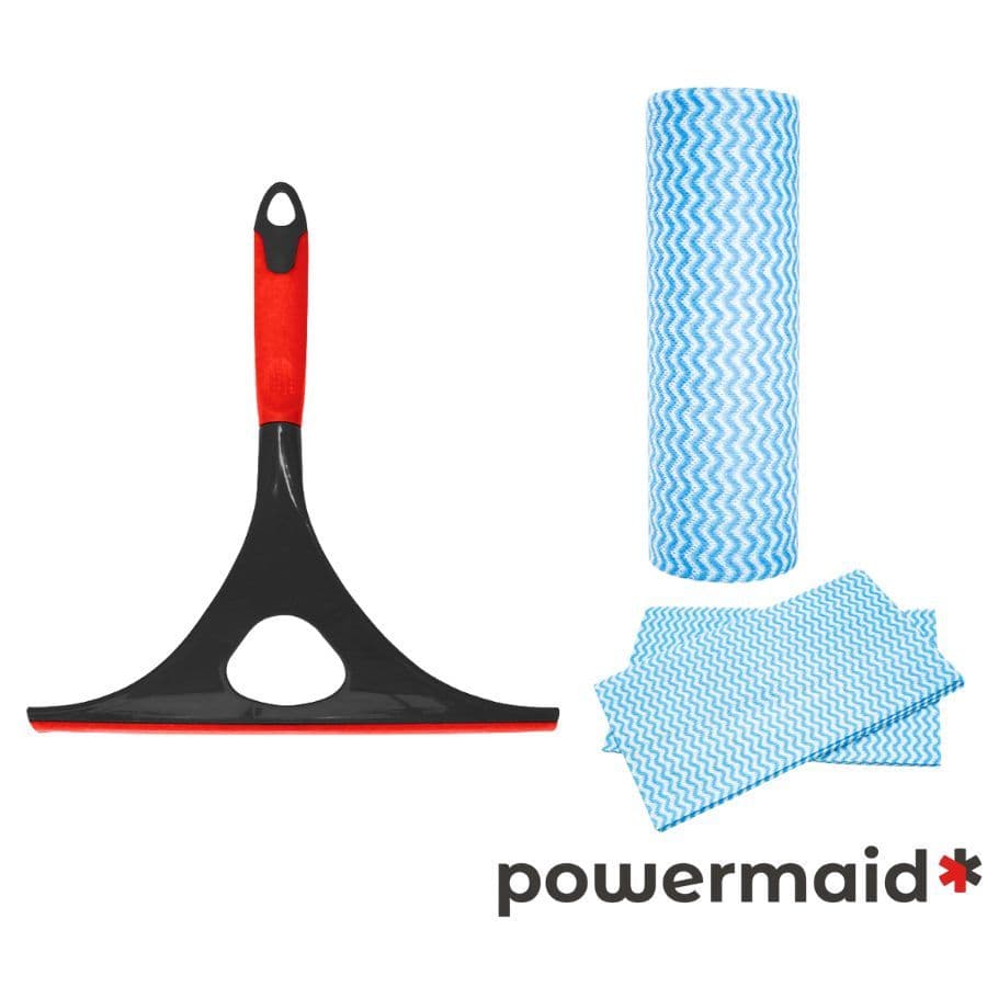 Kit Pia Rodo Multiuso Emborrachado 25 Panos De limpeza Powermaid