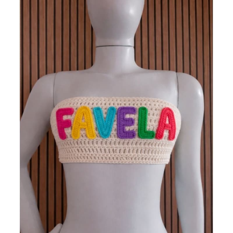 Top Personalizado em Crochê Top Faixa Personalizado de Crochê Top Tomara Que Caia de Crochet