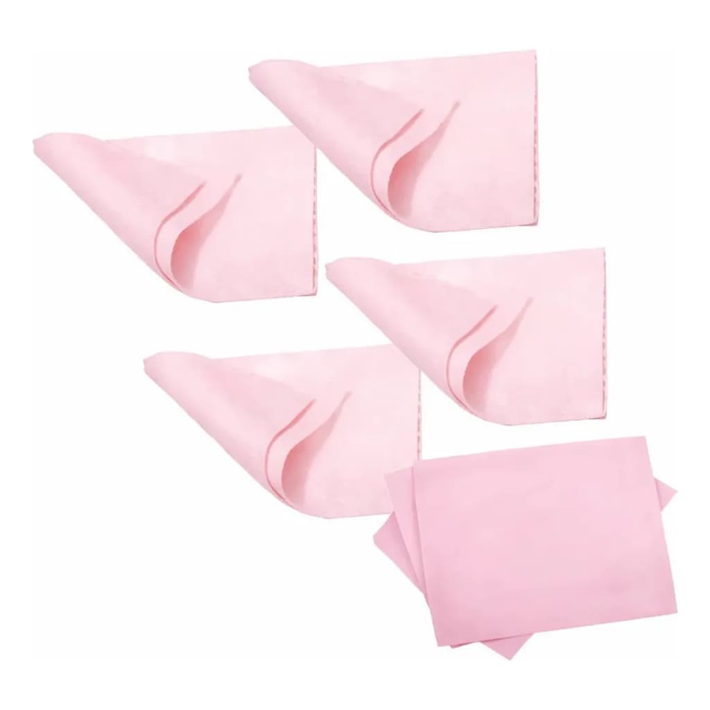 Kit 12 Flanelas Mágica Para Joias Brilho Polimento Rosa