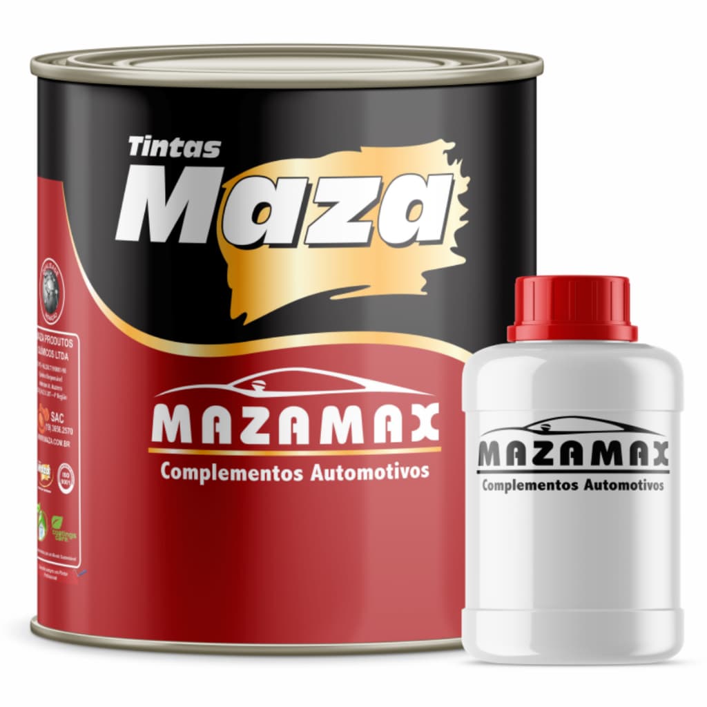 Kit Wash Primer MAZA 900ml - Fundo Fosfatizante Anticorrosivo para Metais