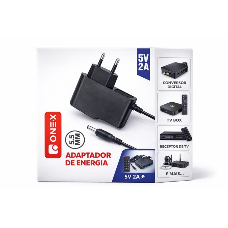 🔥 FONTE 5V 2A BIVOLT – PLUG 5.5MM | IDEAL PARA TV BOX, CONVERSOR, RECEPTOR E MAIS 🔥