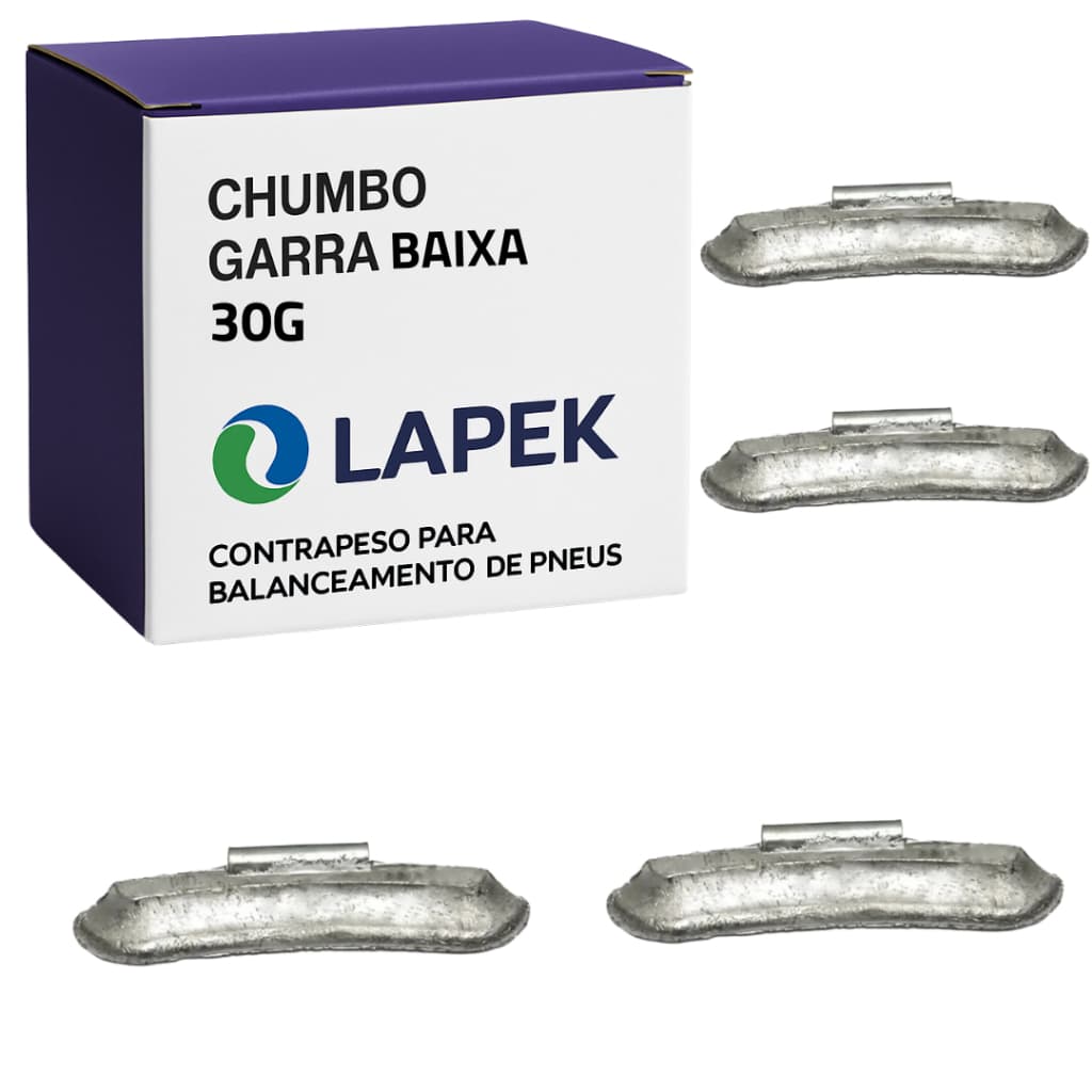 Contrapeso Chumbo Balanceamento Garra Baixa 30g C/ 50 Un