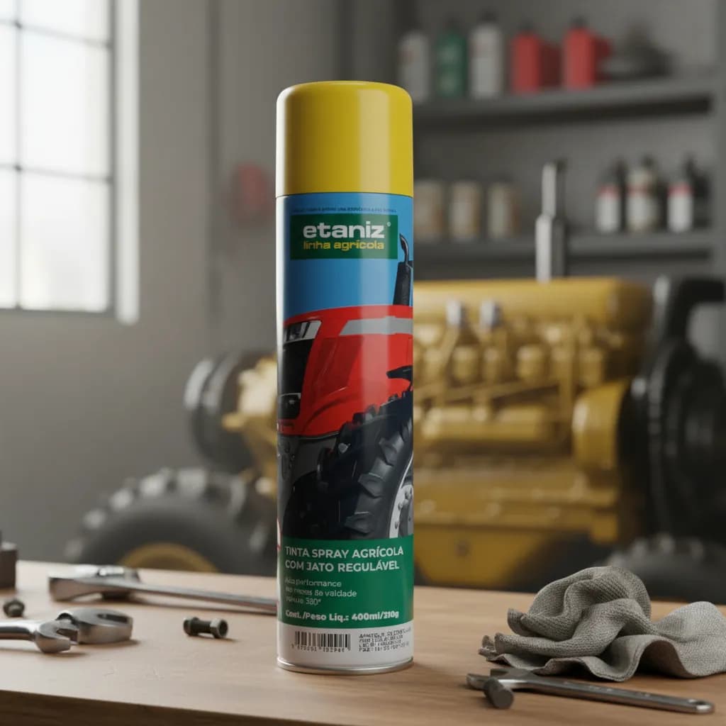 Tinta Spray Agrícola Amarelo Caterpillar 400ml