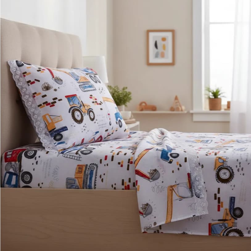 Jogo De Lençol Cama De Solteiro 02 Peças Estampado
