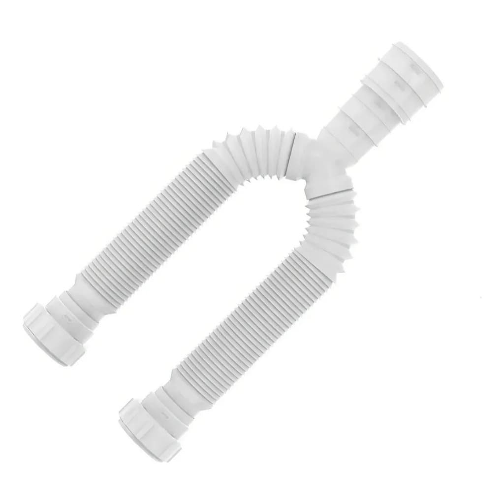 Blukit Sifão Tubo Extensivo Duplo Branco Pia Tanque 70cm 030205