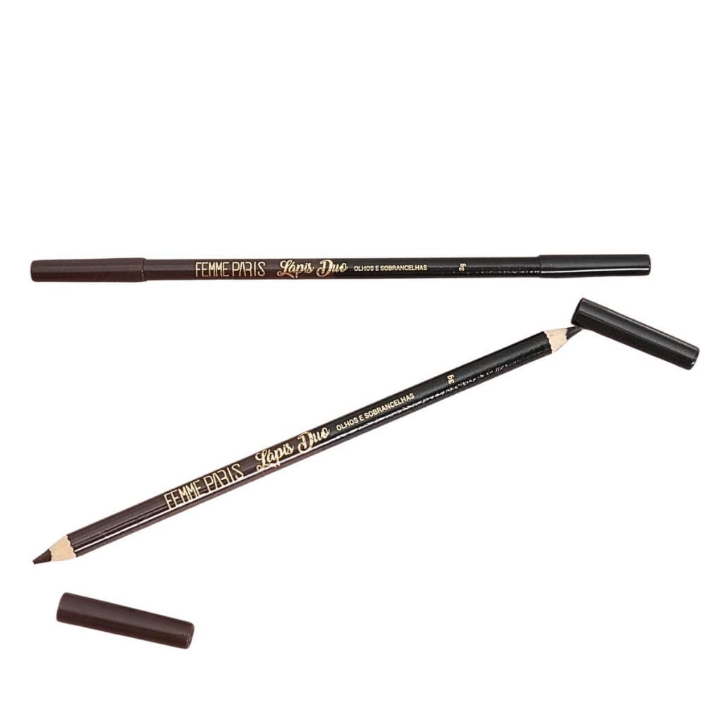 Lapís Duo Femme Paris - Produto Ideal e Prático para Destacar Olhos e Sobrancelhas.
