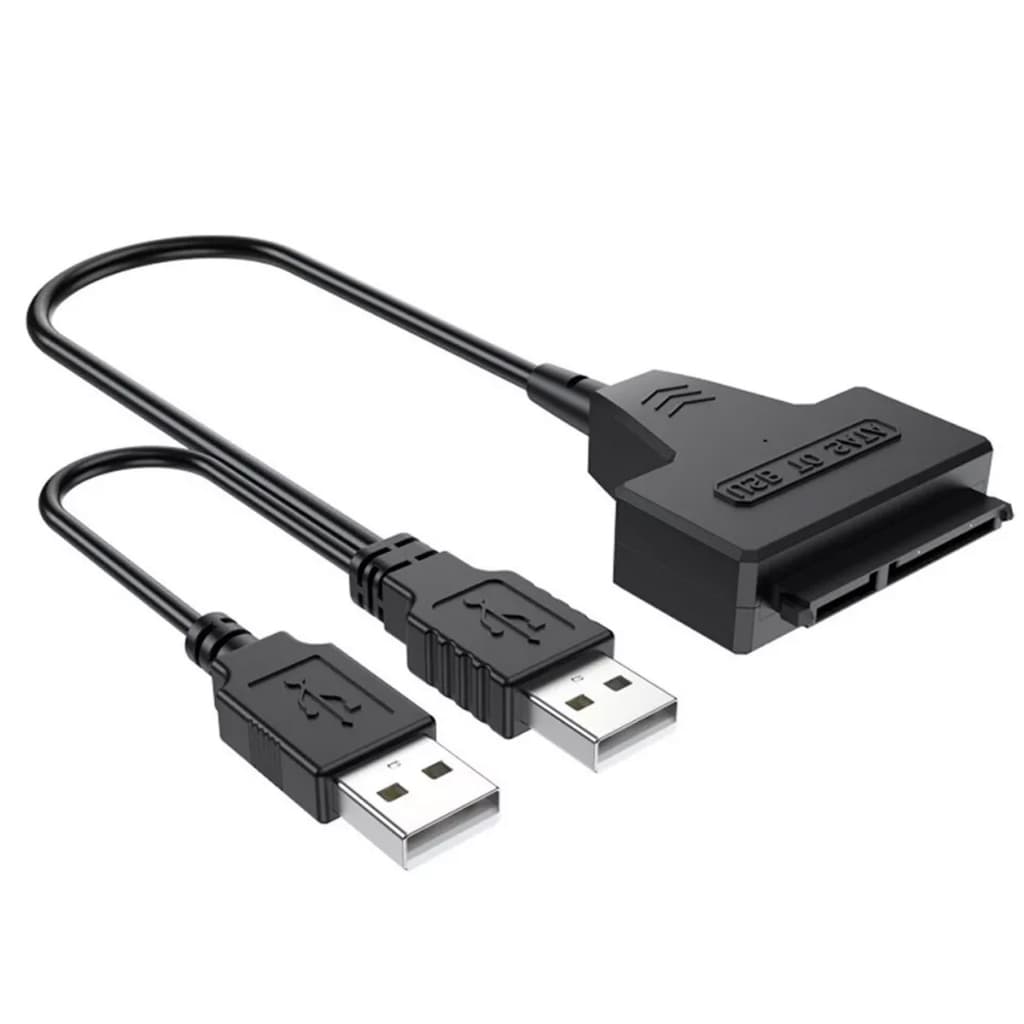 CABO ADAPTADOR USB PARA HD SATA 2.5/3.5 E SSD ENTRADA FONTE