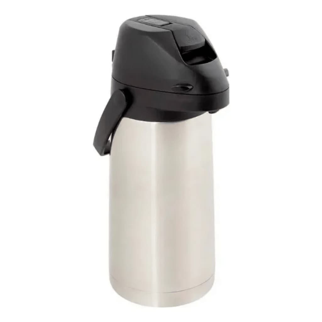 Garrafa Térmica Inox 1,9 Litros Com Alavanca Para Bebidas Quentes E Frias
