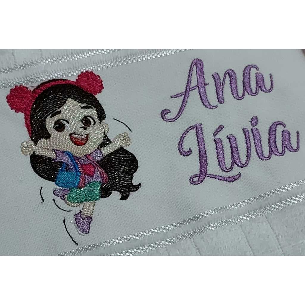 Toalha de Lavabo Bordada Personalizada - Maria Clara