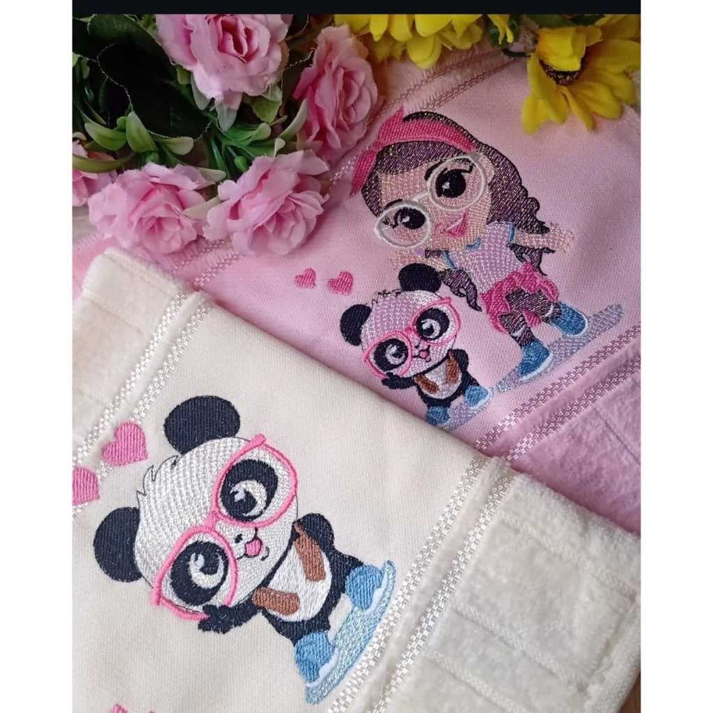 Kit de 2 Toalhas de Lavabo Bordada Personalizadas - Luluca