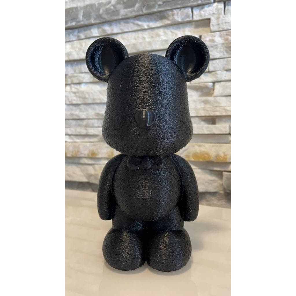 Urso Decorativo Preto Minimalista Moderno Enfeite de Mesa