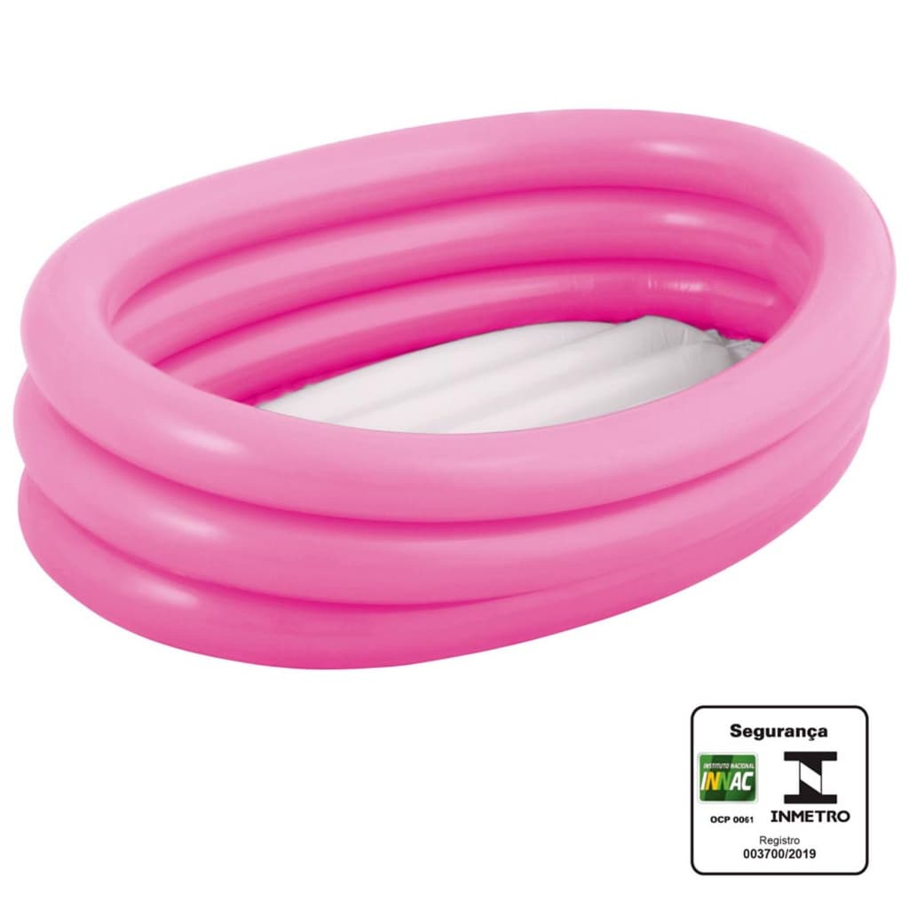 Banheira Inflável Infantil Oval 55 Litros Mor Rosa | PVC Resistente com Kit Reparo