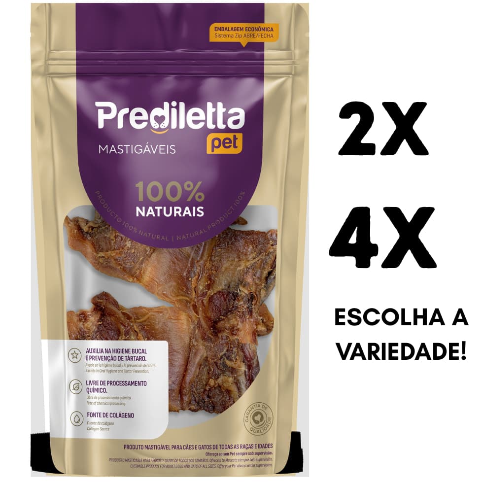 Prediletta Torresmo Suíno para cães - Petisco Natural Calmante