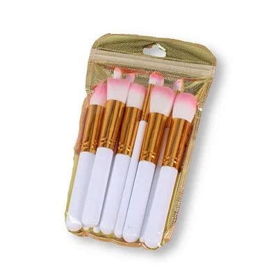 Kit com 10 Pincéis de Maquiagem - Completo, Elegante e Profissional.