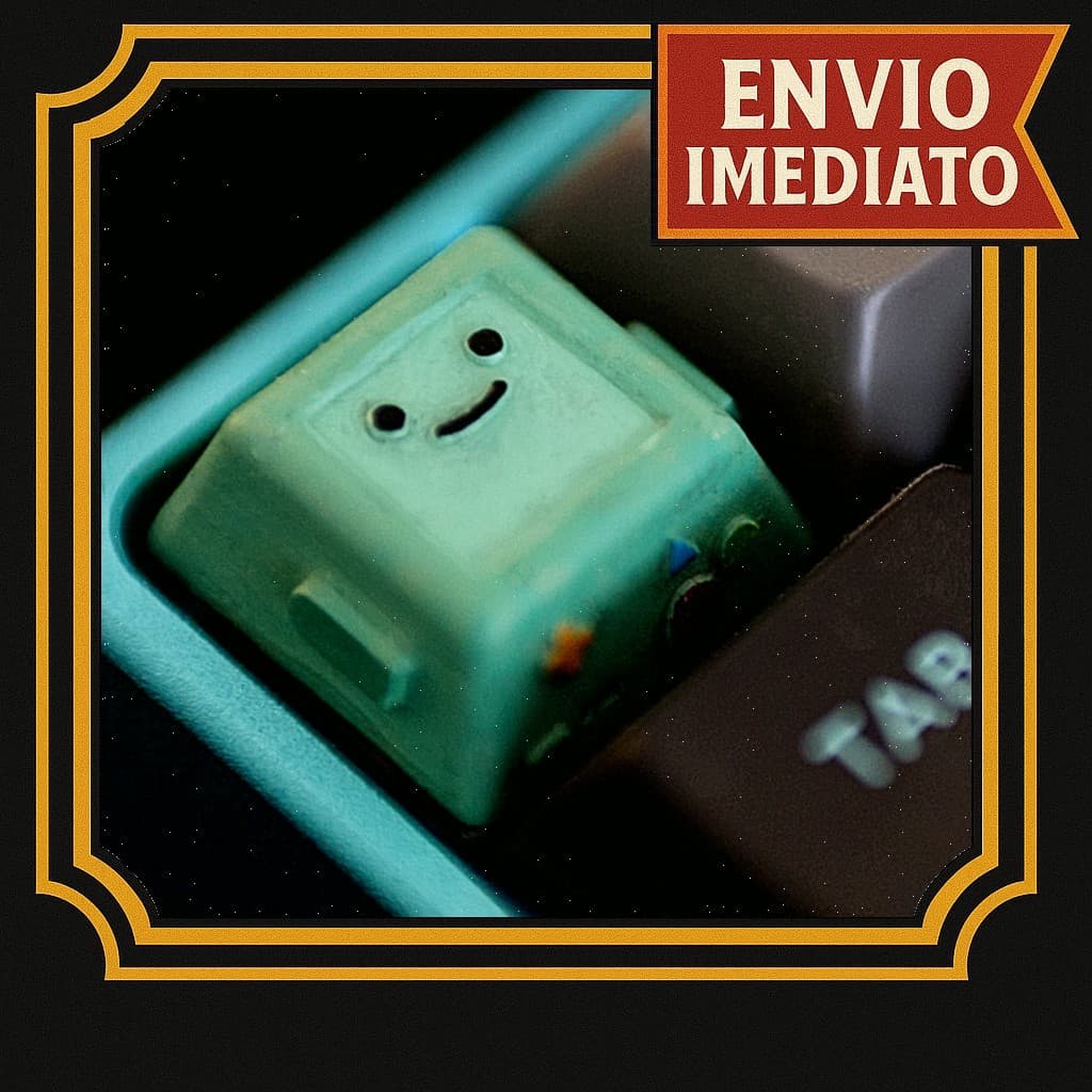 Keycap BMO Hora de Aventura Tecla de teclado mecânico setup PC personalizado BMO Adventure Time