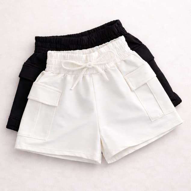 Kit 2x Shorts Feminino Cargo Look Casual Moderno - ENVIO IMEDIATO !!!