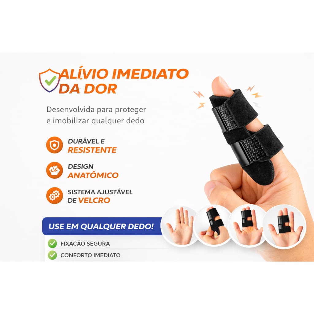 Tala Para Dedo Da Mão Em Gatilho Martelo Torto Imobilizadora