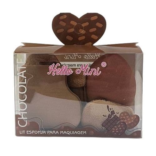 Kit Esponjas para Maquiagem Hello Mini - Prático e Acabamento Perfeito.