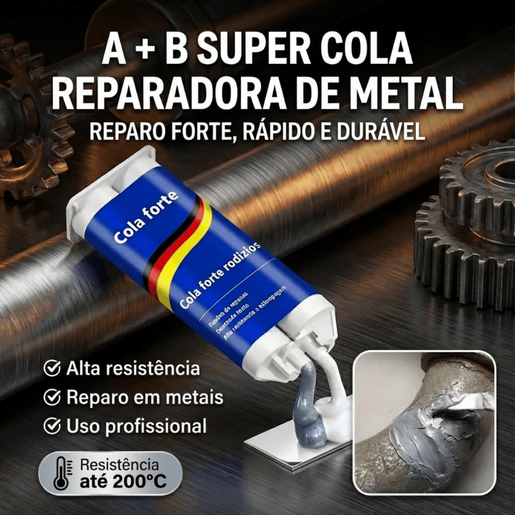 Cola Ferro Para Metal Adesivo Solda Pasta AB Resistente Ao Calor Reparos Profissionais E Domésticos