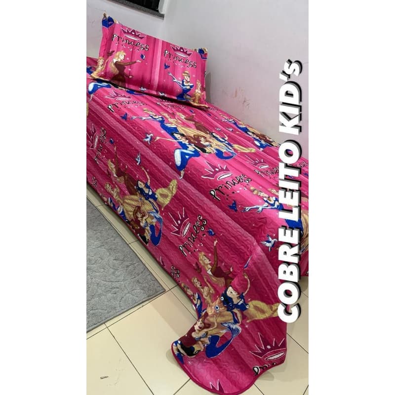 Cobre Leito para Cama de Solteiro Estampado Feminino e Masculino