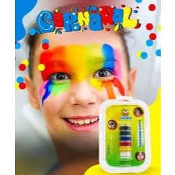 Tinta Facial cremosa Mariple com 6 cores