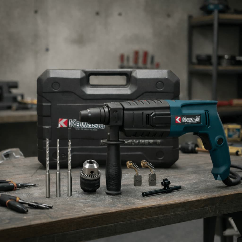 Martelete Rotativo Rompedor 1000w Furadeira De Impacto com maleta e acessórios Envio imediato