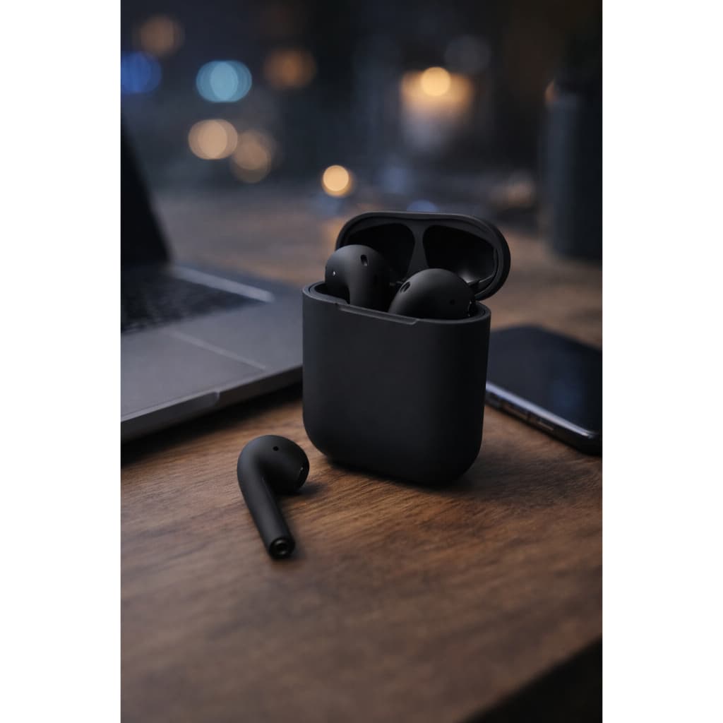Fone de Ouvido Intra Auricular Bluetooth com Case de Carregamento Altomex i12 (Preto)
