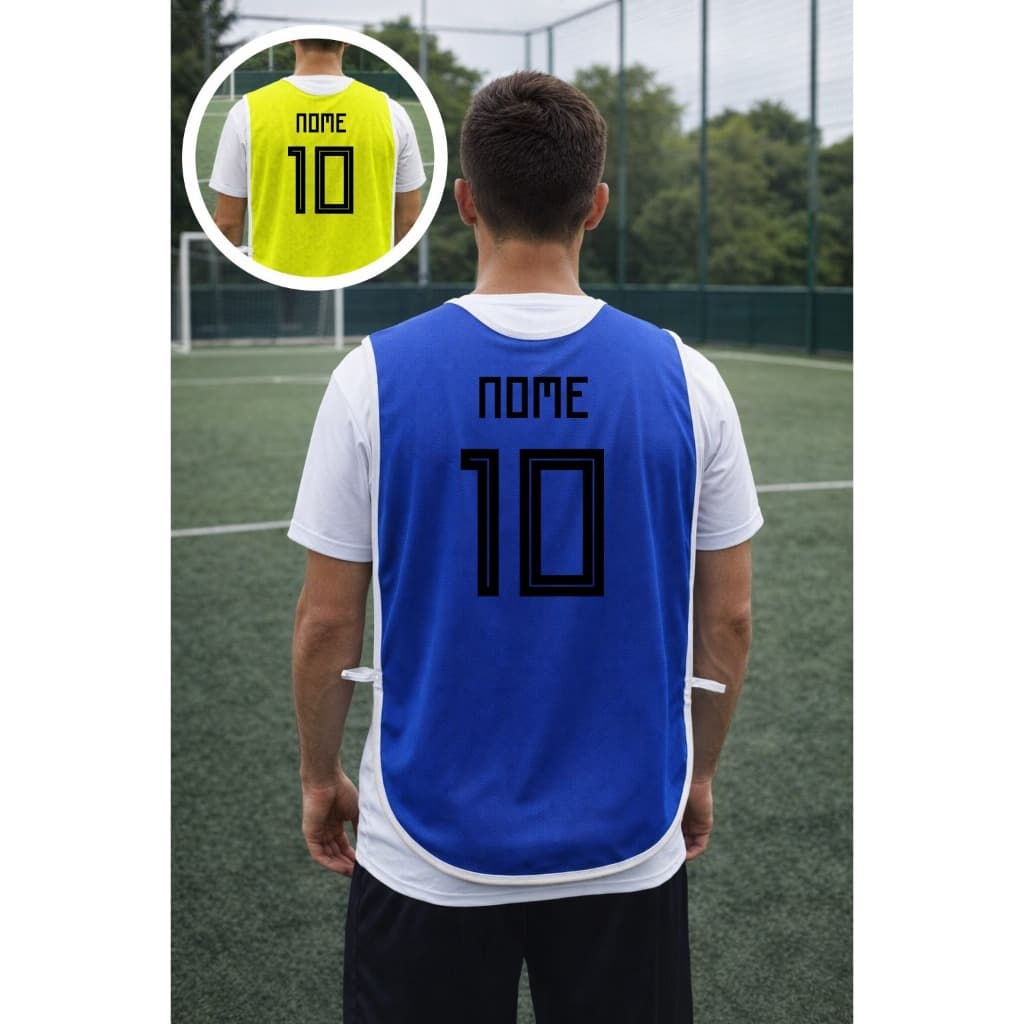 Colete Dupla face Mavis 12 kit com Nome e Número