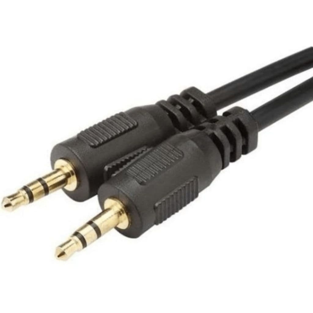 Cabo P2 Som Automotivo Mp3/Celular/Caixa de Som/ 1,4m - Conector Áudio Estereo Sem Ruído Resistente