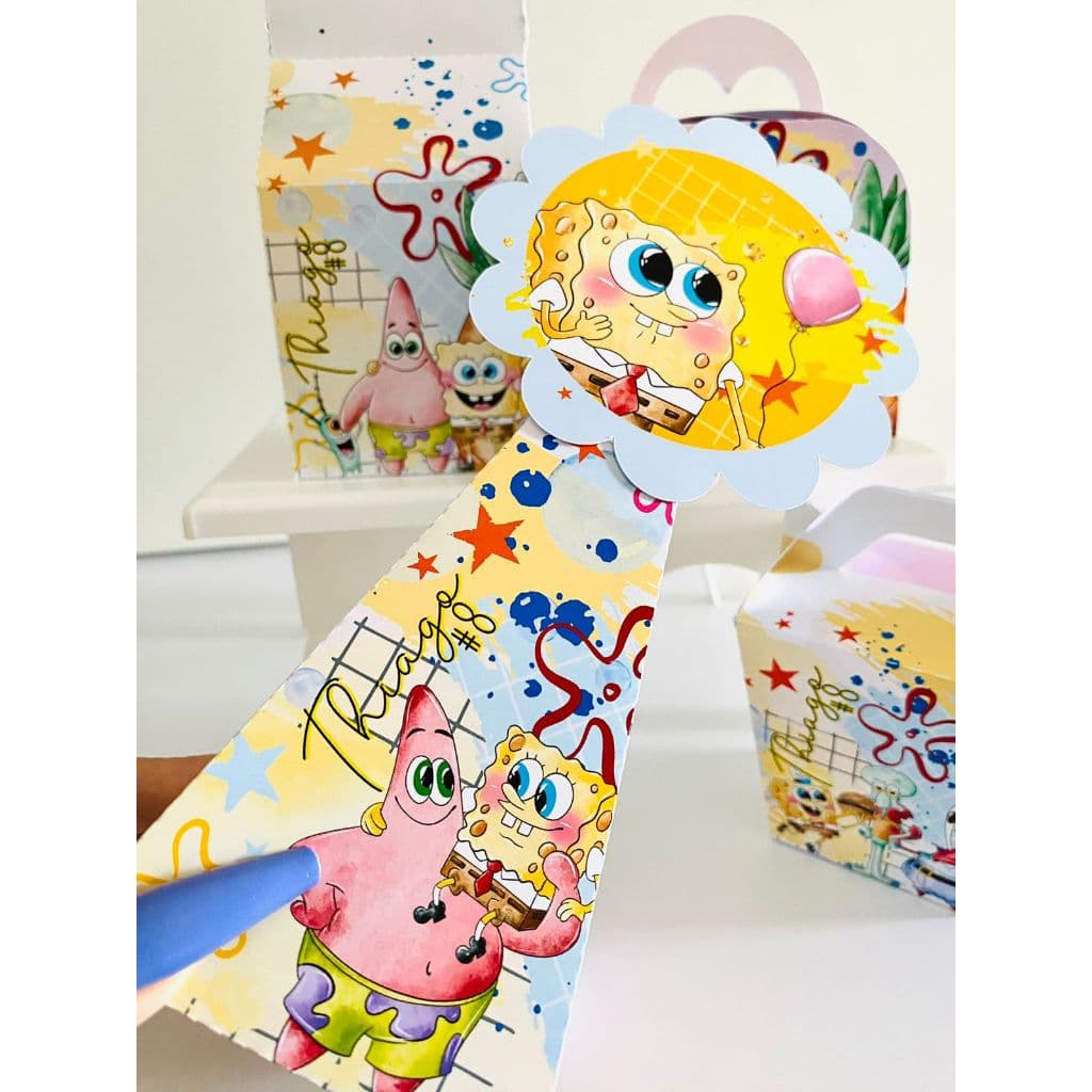 Pegue e monte Bob Esponja , personalizado com nome e idade