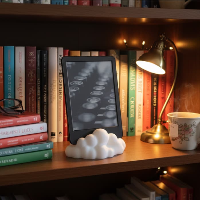 Suporte nuvem para Kindle / Apoio para e-readers / Presente literário