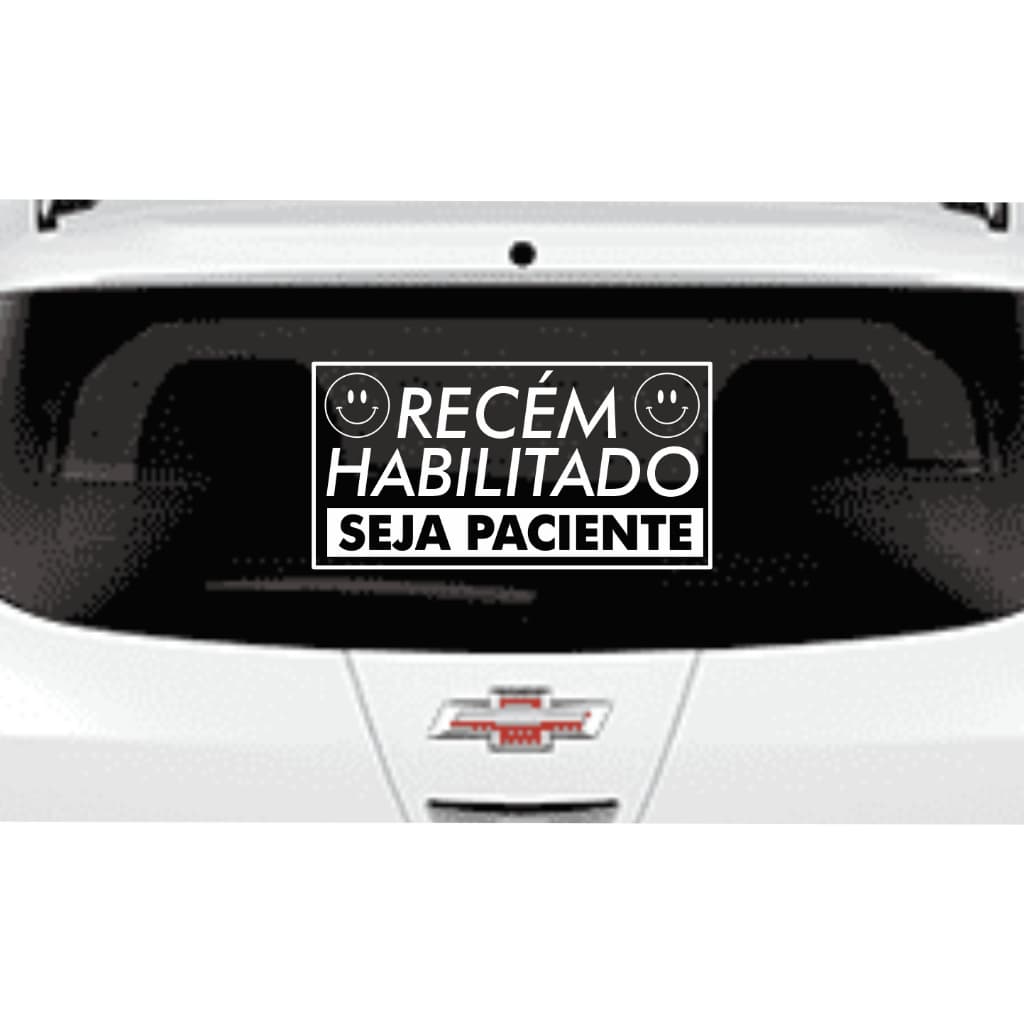 Adesivo Recorte Vinil Habilitado e Habilitada - Varias Cores