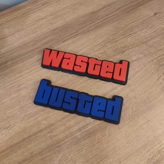 Placa decorativa busted wasted