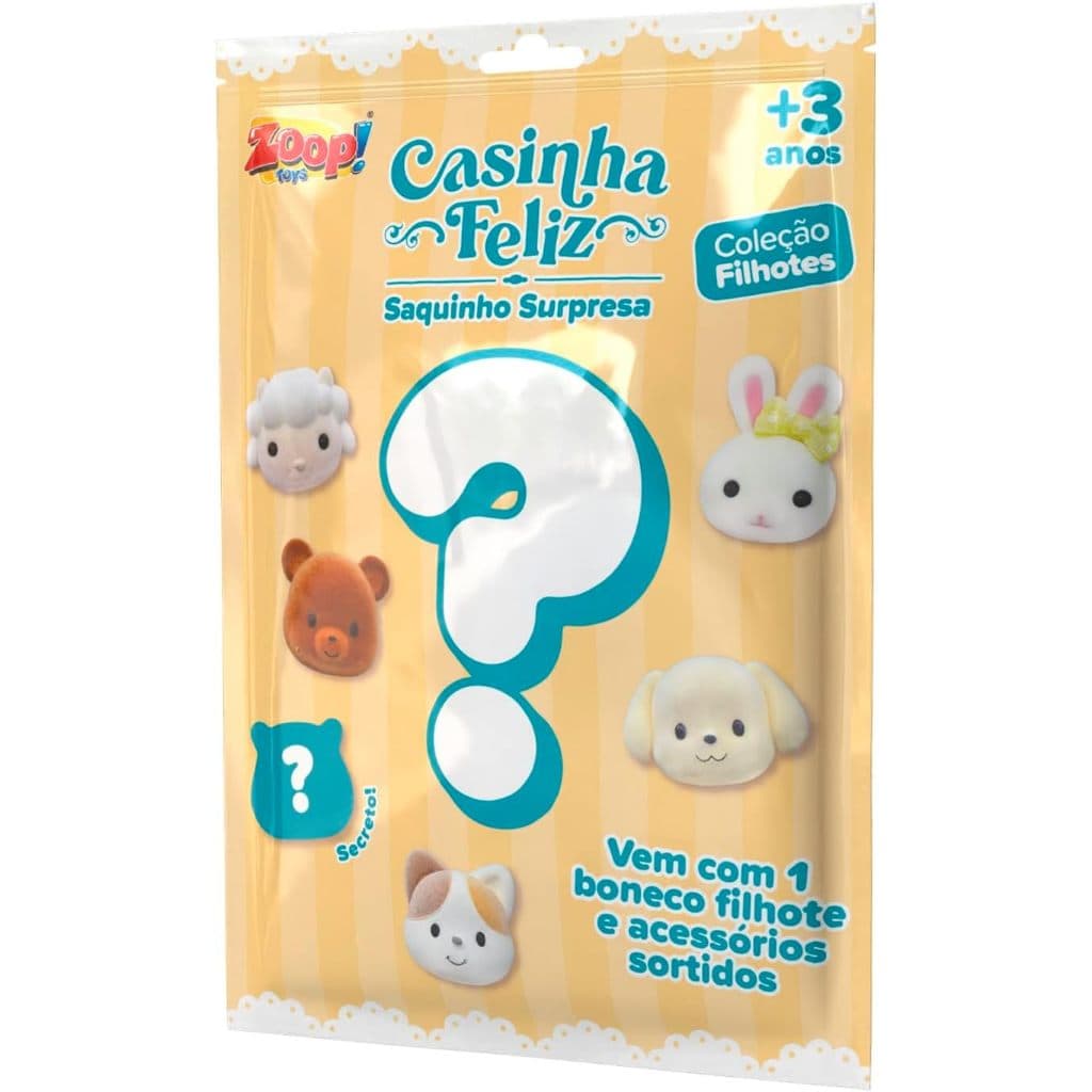Casinha Feliz Saquinho Surpresa - Filhote Zoop
