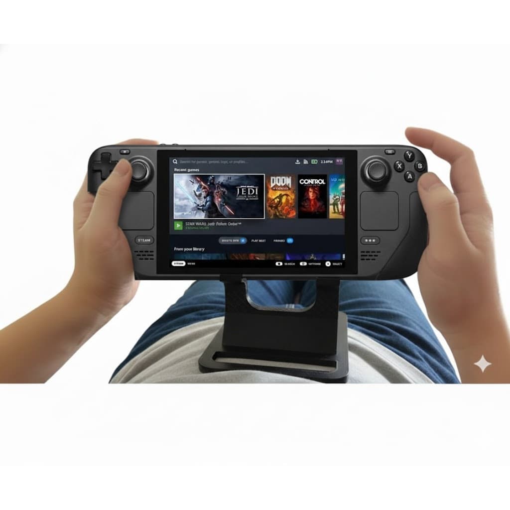Suporte Ergonômico compatível com Steam Deck para Jogar Deitado