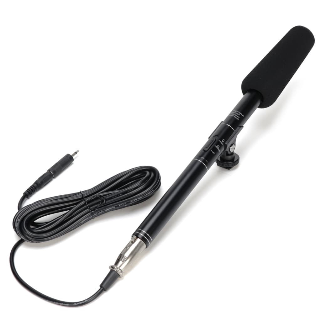Microfone dinâmico com fio com interruptor e cabo ideal para entrevistas à distância