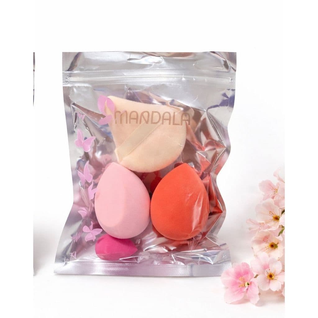 Kit Esponja para Maquiagem Mandala - Acabamento Profissional e Mais Praticidade.
