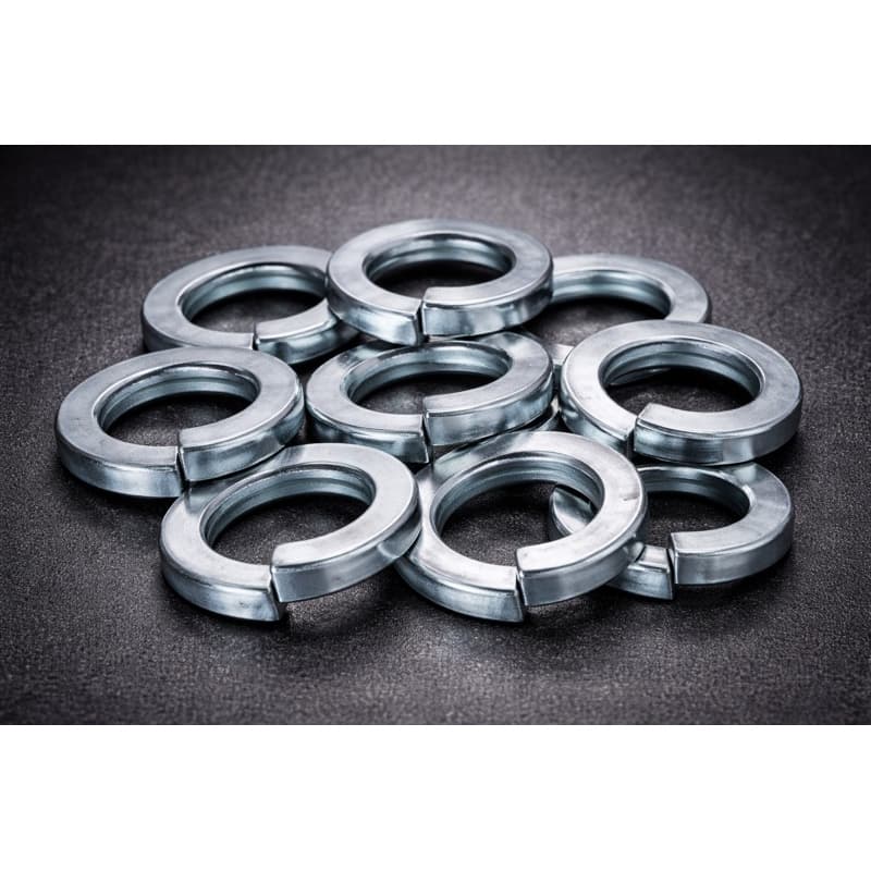 Kit 10 Arruelas de Pressão Zincadas – Fixação Segura e Resistente