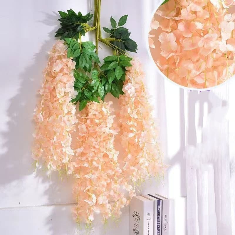 60 Pcs Creeper De Flores Artificiais Durável Resistente Ocultação E Beleza Fácil Armazenamento Variedades