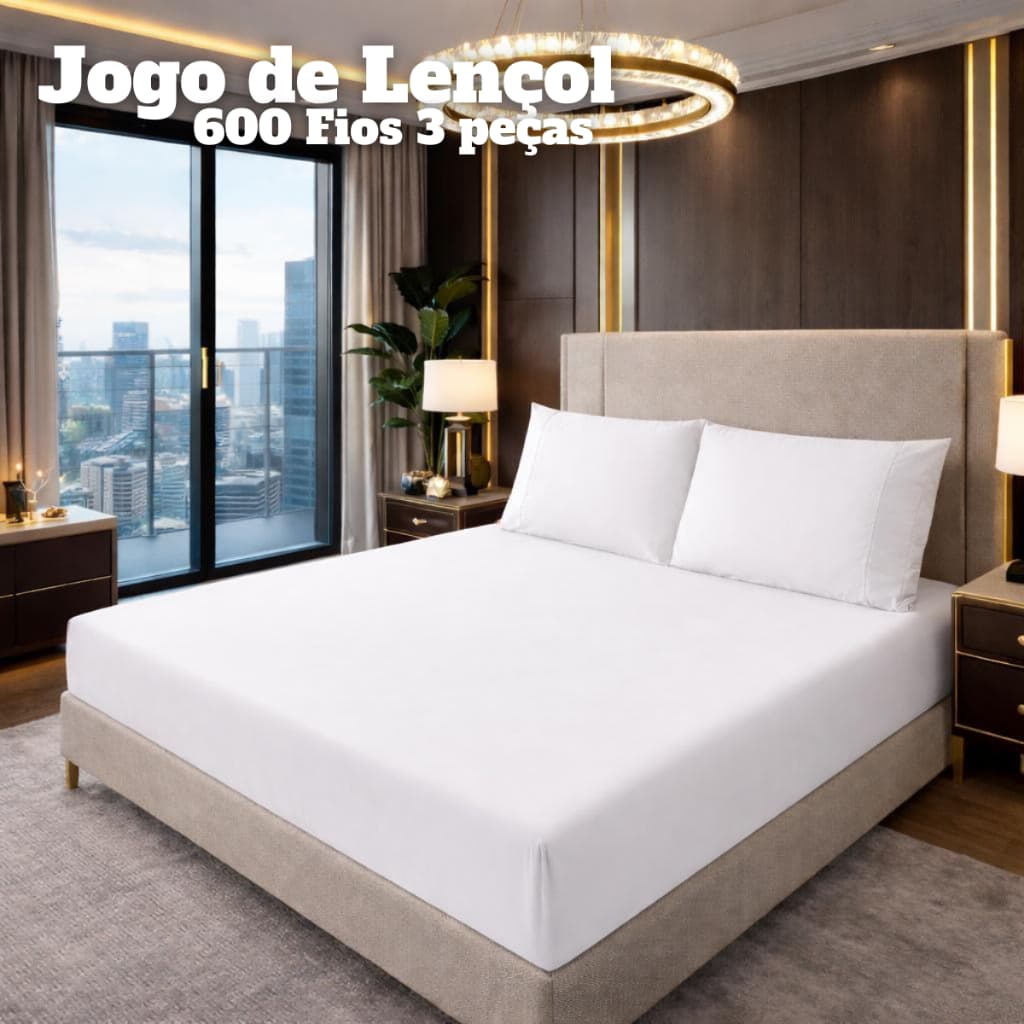 Lençol Algodão Egípcio 600 Fios Cama Box Posta Fronhas Ponto Palito Toque Acetinado Várias Cores