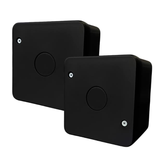 KIT 2 CAIXAS SOBREPOR PLASTICA ORGANIZADORA PARA CFTV CAMERAS