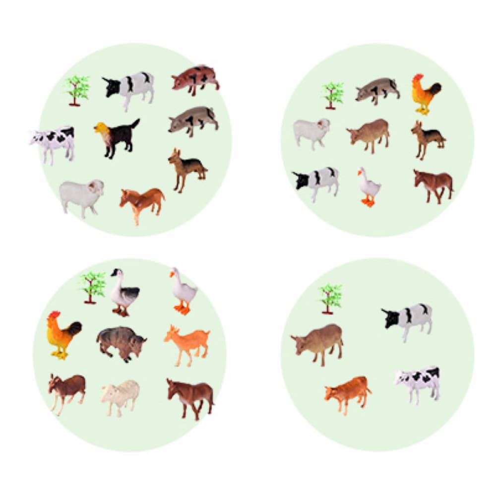 Coleção Planeta Animal Kit Figuras Fazenda Dm Toys