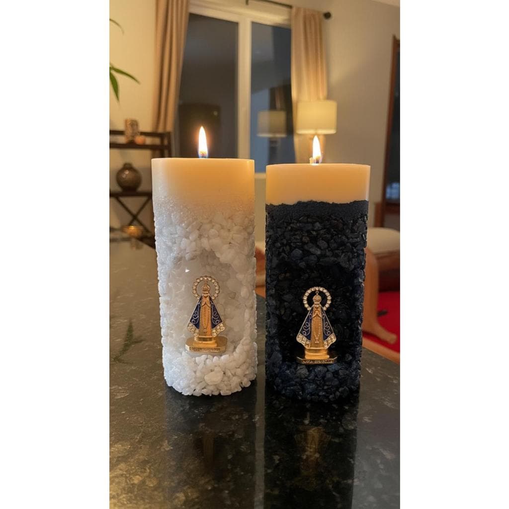 Vela Oratória Nossa senhora Aparecida Decorativa perfumada Artesanal