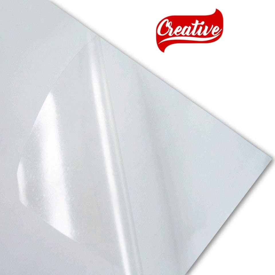 200 Adesivo Vinil Bopp laminação A Frio A4 Transparente Creative Produtos