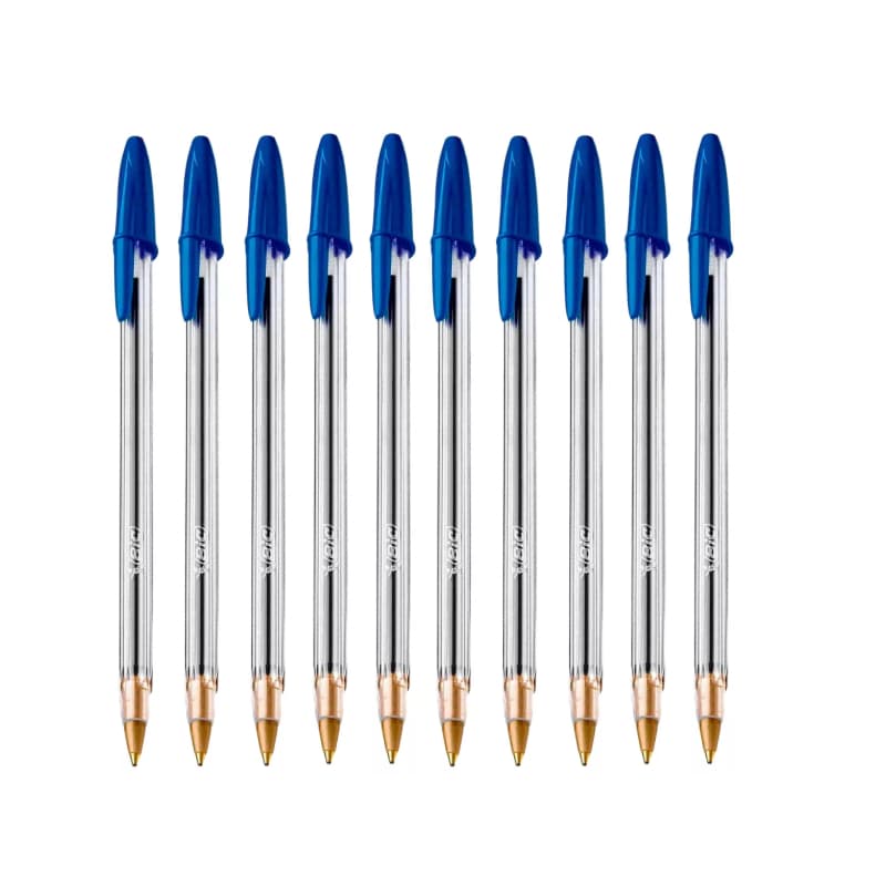 Caneta Bic kit c/ 10 unidades varias cores e kits.
