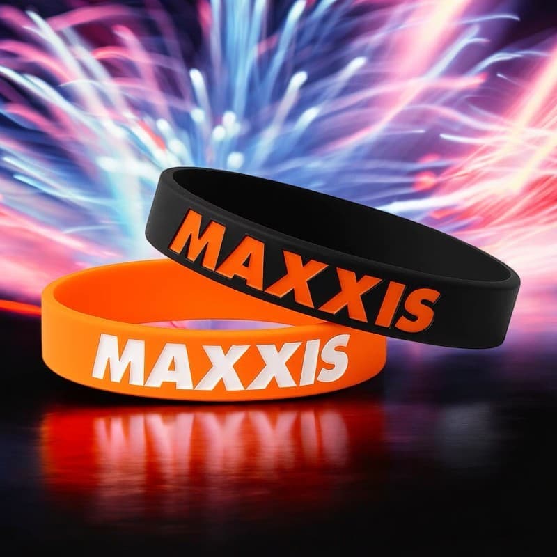 Pulseira de Silicone inspirada nos Pneus Maxxis Gios Hupi Naja Vikingx Bicicleta Bike